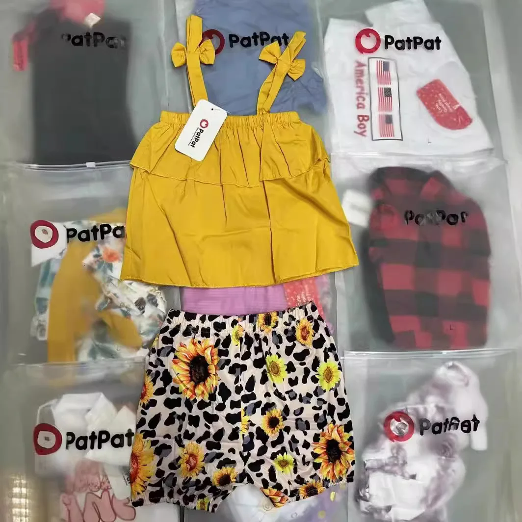 2024  brand Clearance children clothes wholesale casual T-shirts pants mixed packaging random delivery stock clothing