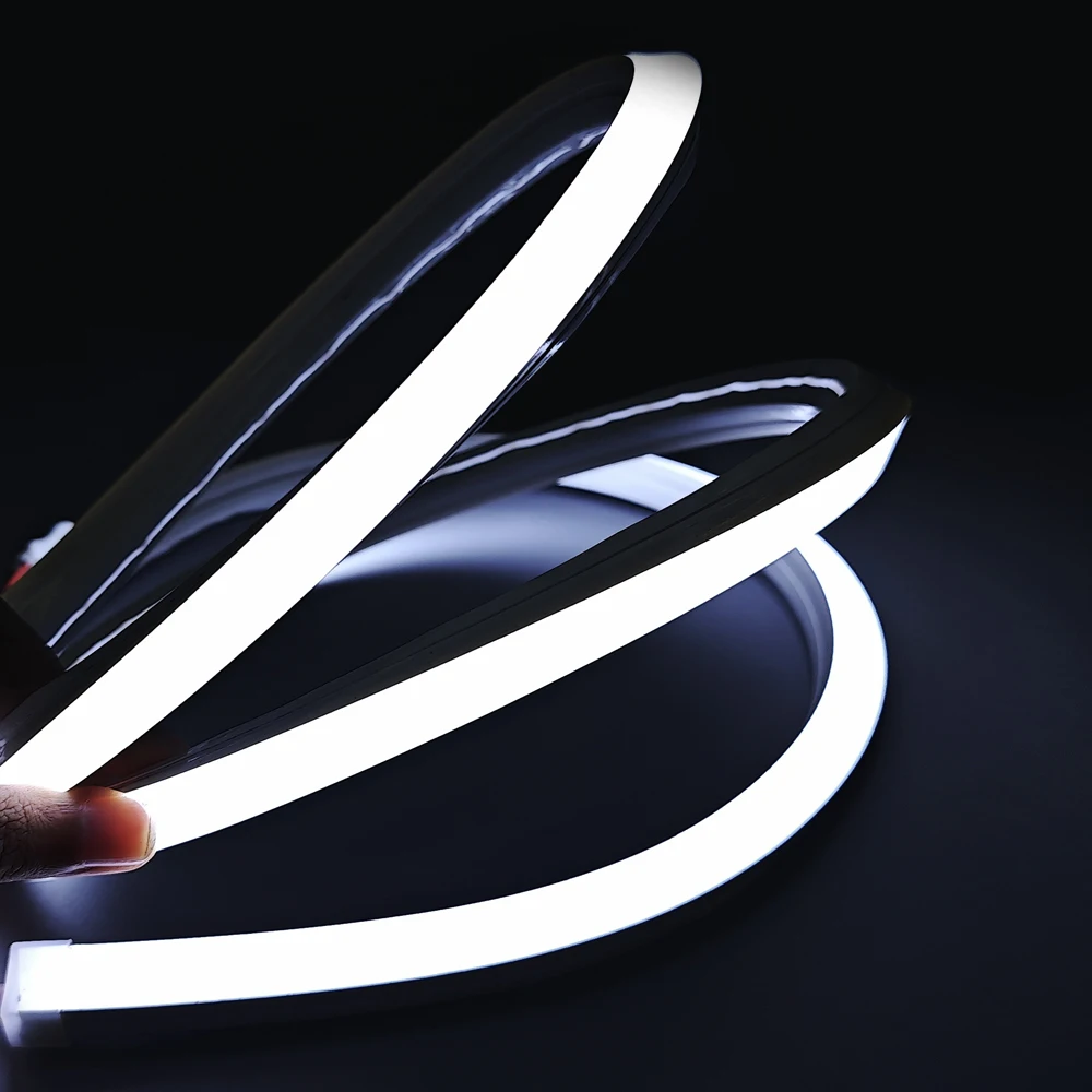 Силиконовая трубка 12 В неоновые светодиодные лампы 120 светодиодов/м супер яркие 2 5 см гибкие