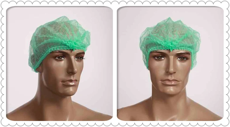 Wholesale hospital medical single use hygienic nonwoven hairnet/mob cap