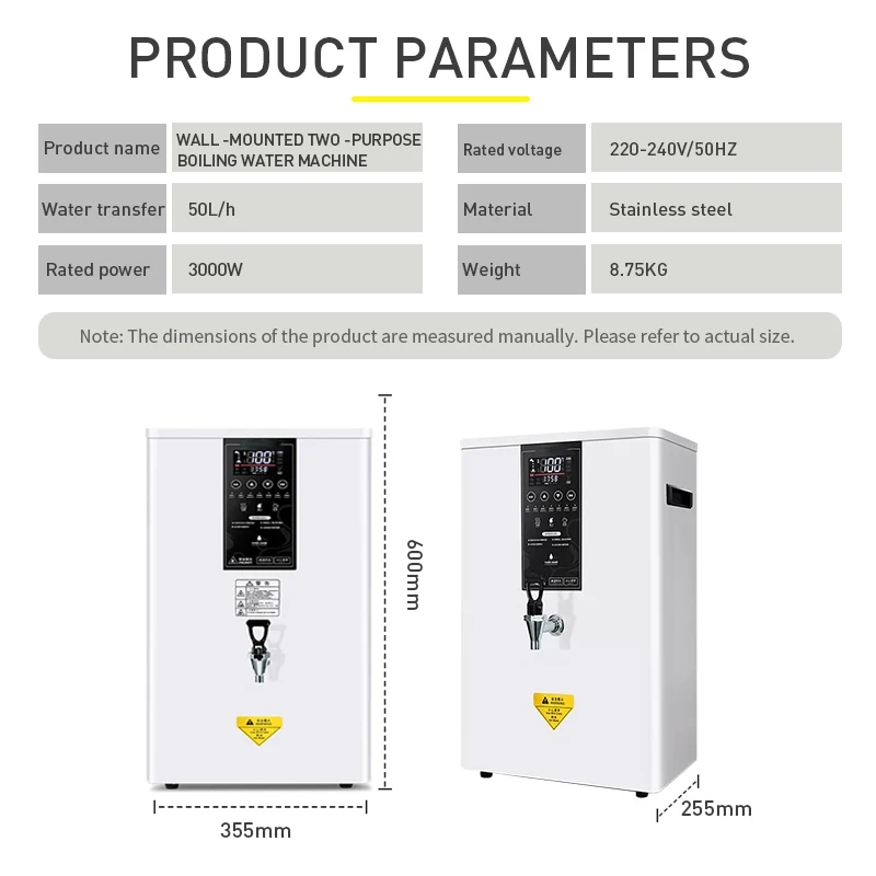50L High quality commercial wall water boiler Electric Hot Water Boiler for sale Restaurant equipment