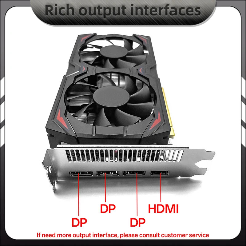 Gddr5 Gpu карта для настольных игр Amd Rx 580 2048Sp 8Gb графическая Дискретная Hdmi Промышленная упаковка внешняя видеокарта