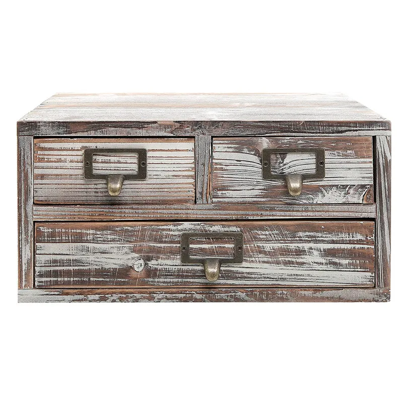 
Country style have 3 drawer wood office accessories desk organizer 