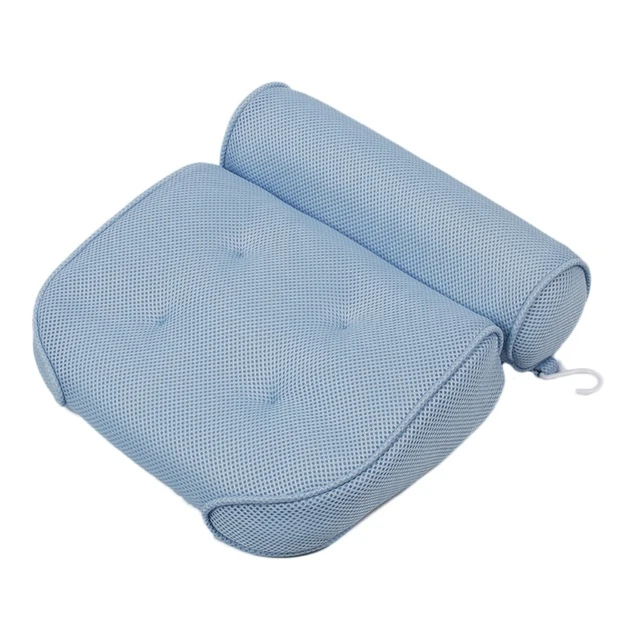 New Trend Bath Pillow Bathtub  With Suction Cups Thick and Soft Air Mesh Pillow for Bath - Fits All Bathtub