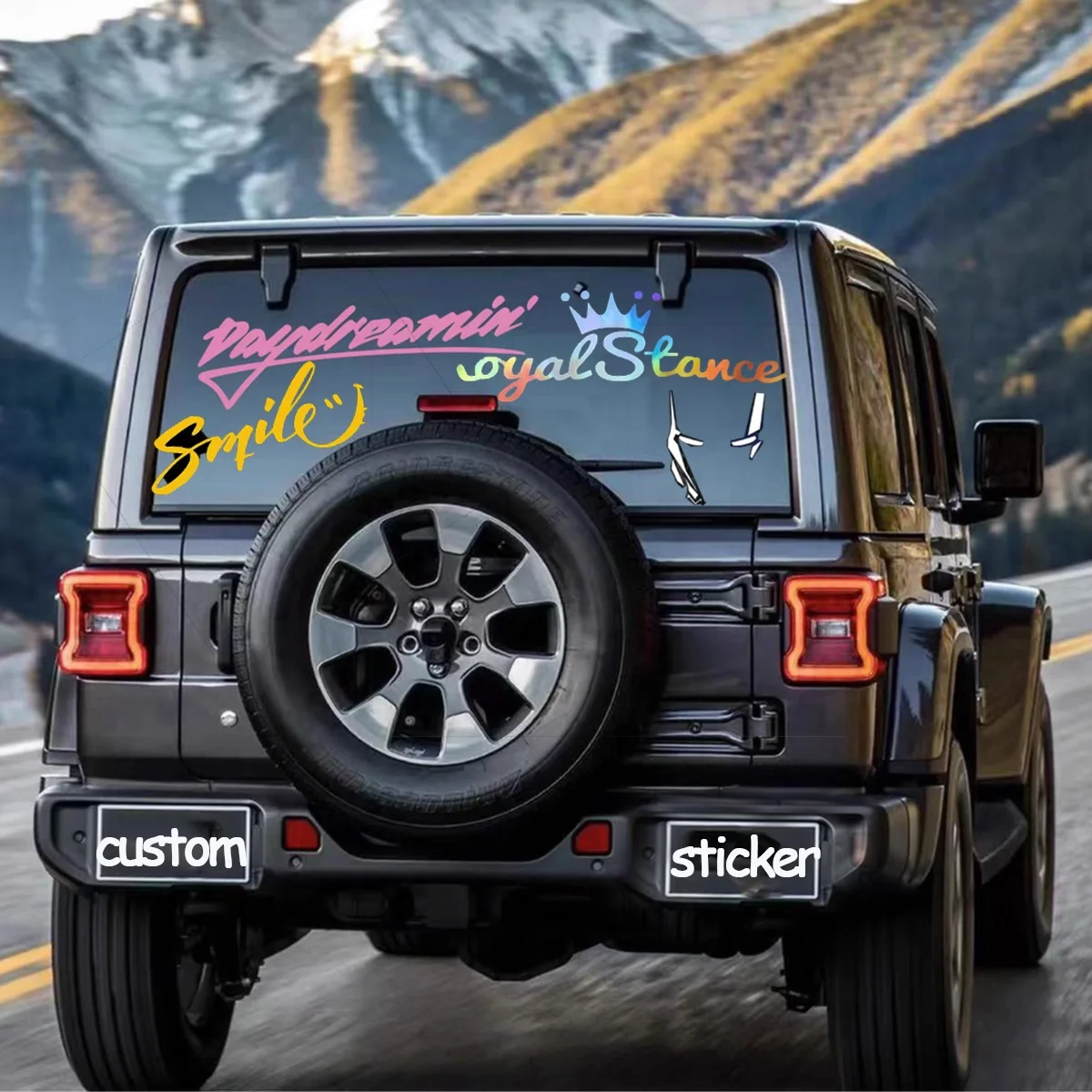 Наклейки на автомобильное стекло водонепроницаемые