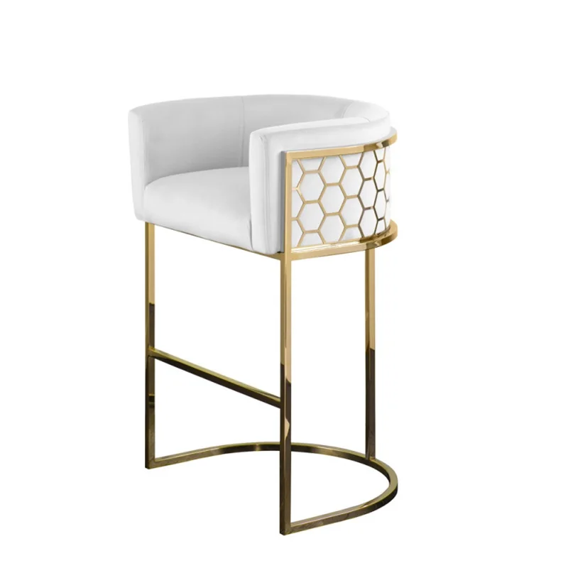 Современная бархатная мебель для отдыха из нержавеющей стали, одиночный диван-стул для отдыха