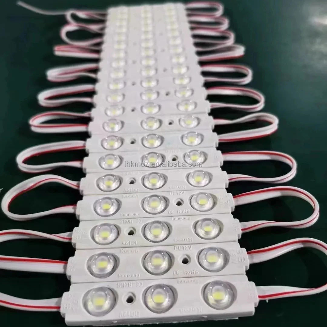 7015 white 6500k 10000k 1.2w waterproof smd 2835 lens sign injection 12v 3 led module