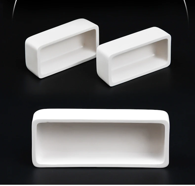 Цилиндрическая горящая лодка из циркония стабилизированная кальцием квадратная тигельная