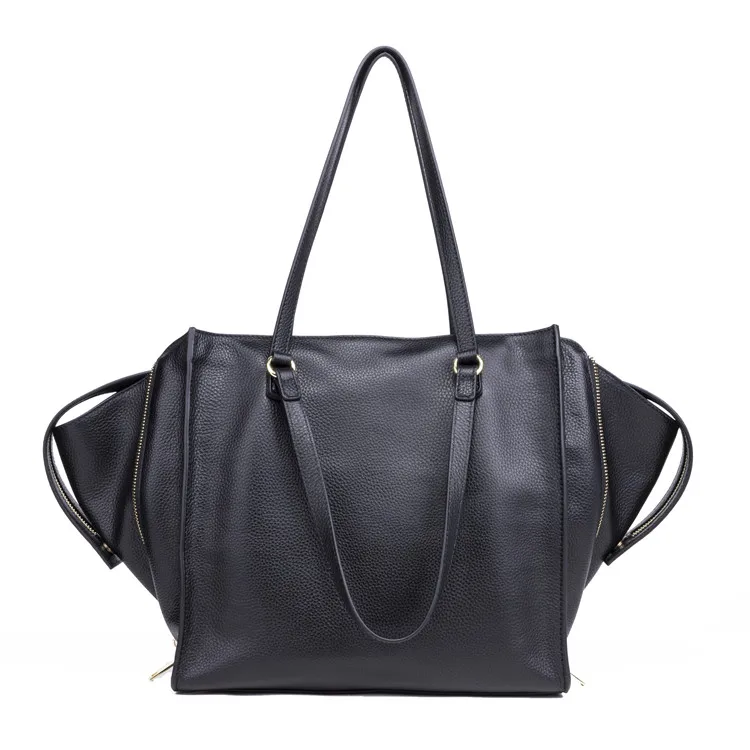 
Ready to ship Gionar Large Size Utility Full Grain Cowhide Leather Tote bag Casual Travel Handbag for women with Logo 