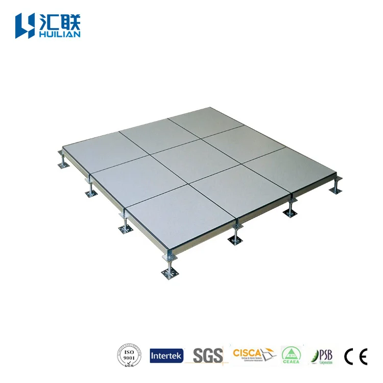 Changzhou factory OEM steel cement raised floor with HPL finish for computer room