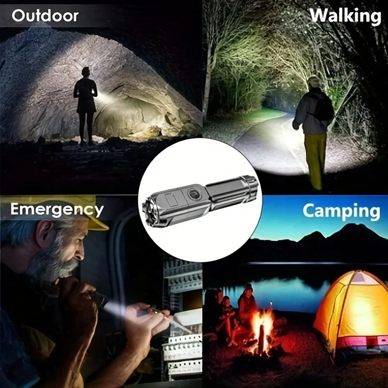 Zoomable flashlights torches Strong Light Hand Head Torch linternas led alta potencia frontal de mano de luz fuerte Flashlight