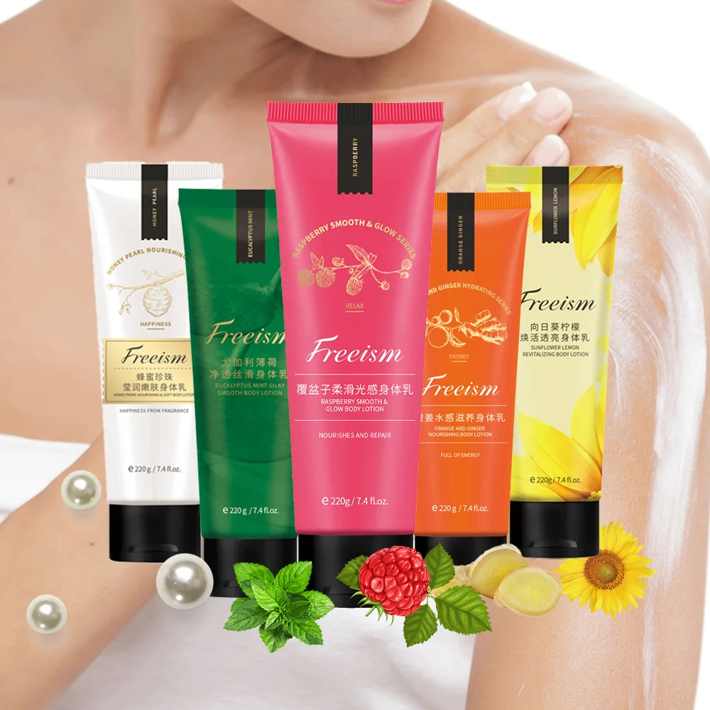 Good Quality Biodegradable Brand Name Nature Perfume Scents Organic White Skin Lightening Body Lotion