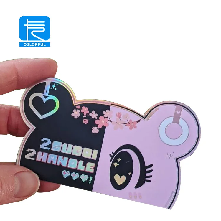 Factory Wholesale Printing Die Cut Custom Plastic Creative Special Shaped PVC Business Card