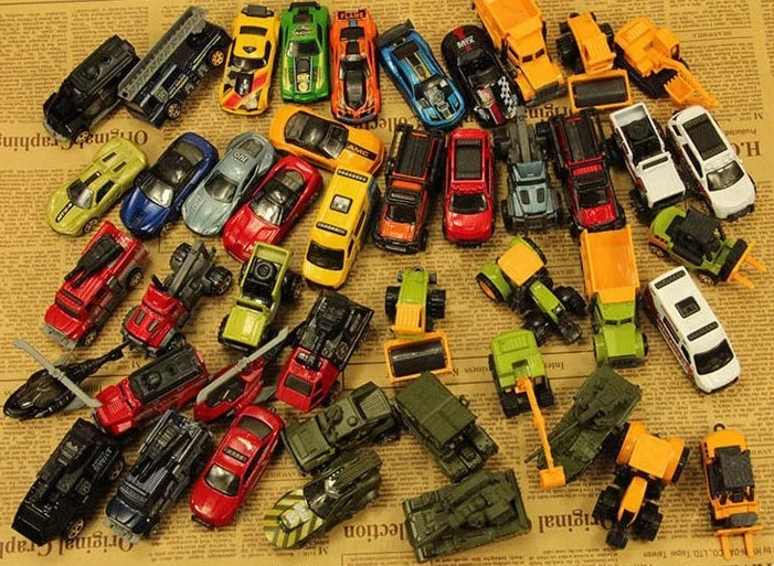 Недорогой маленький металлический грузовик 48 стилей масштаб 1:64 коллекция литых под давлением моделей игрушечных автомобилей для