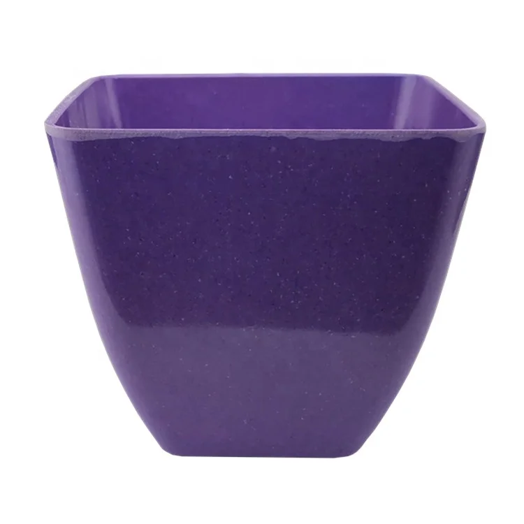 China supplier houseware plant flower pots wholesale ,eco bamboo fiber flower plant pot