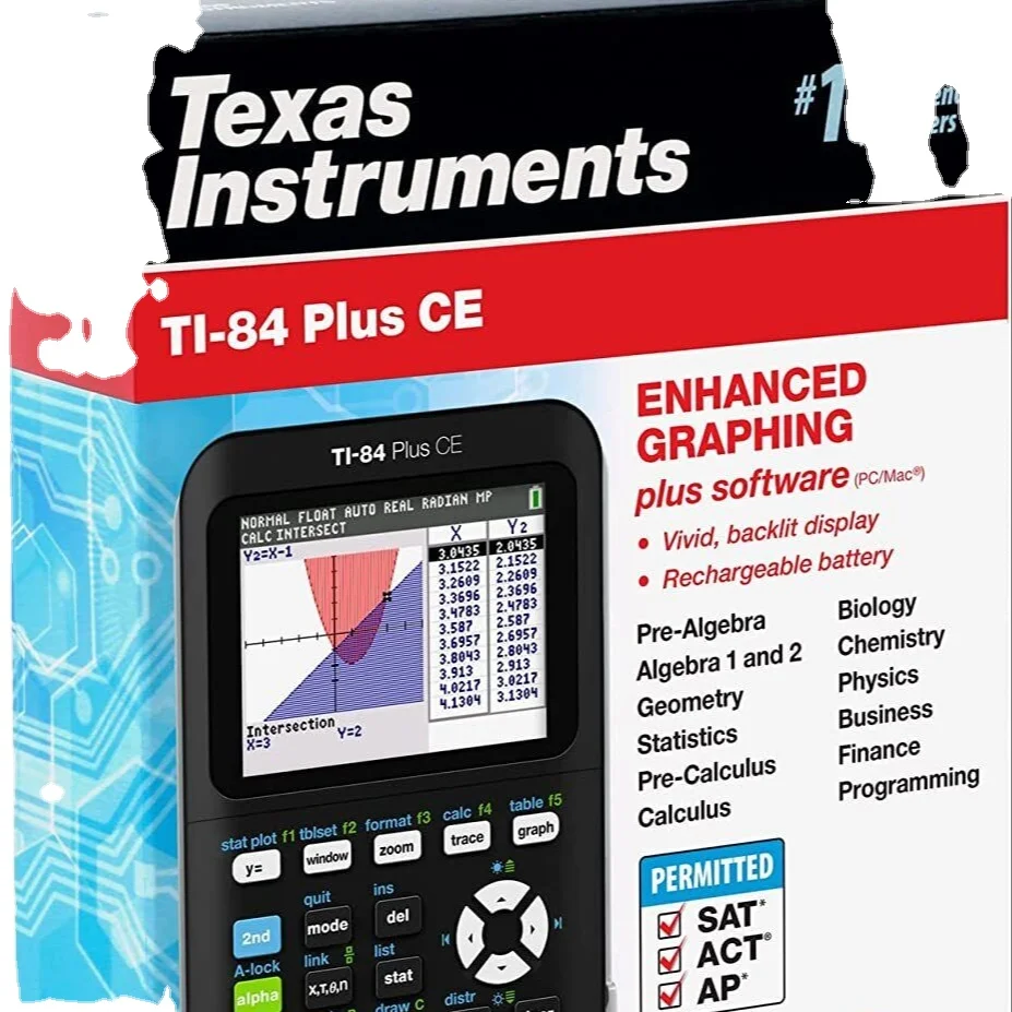 Original New Texas Instruments TI-84 Plus CE Colors Graphings Calculator