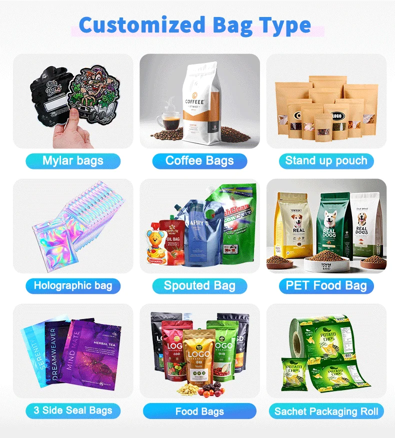1000G Aluminum Foil Zip Lock Bag Stand Up Pouch Zip Lock Coffee Bag