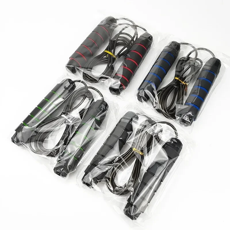 Free Sample Home Fitness Jump Rope Skipping Rope Tangle-free With Ball Bearings Jump Speed Rope