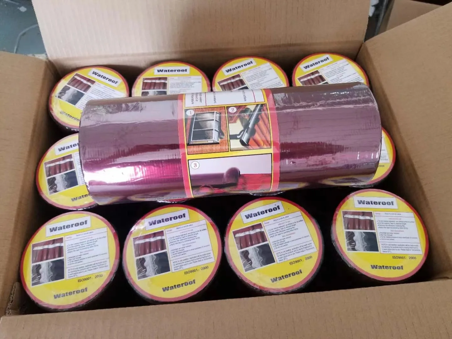 Self-adhesive colorful  aluminum foil bitumen waterproof tape for roof waterproofing sheet