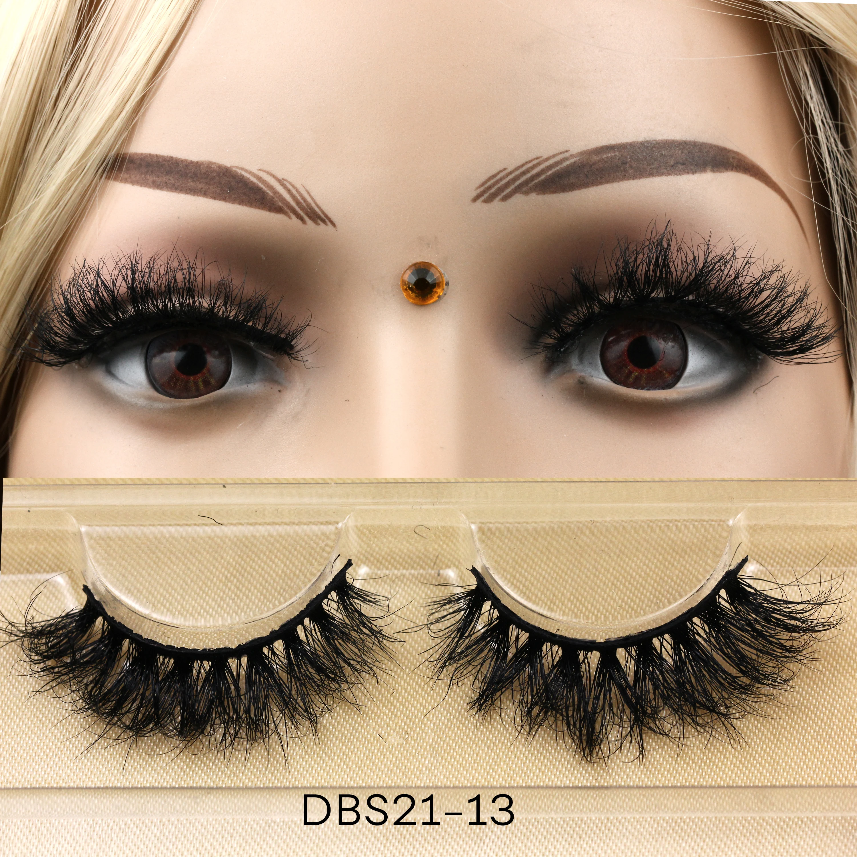 DBS21 false strip Mink Eyelashes Wholesale eyelash Vendor Fluffy mink Lashes Private Label Eye Lashes