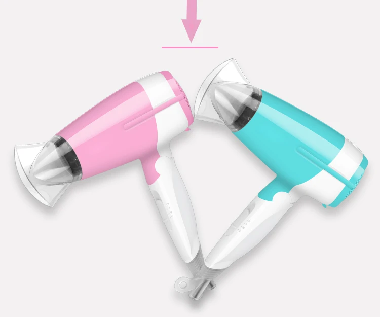 Home wall mount mini rechargeable 220v blow dryer fold Hairdressing high-speed negative ion salon electric Portable hair dryer