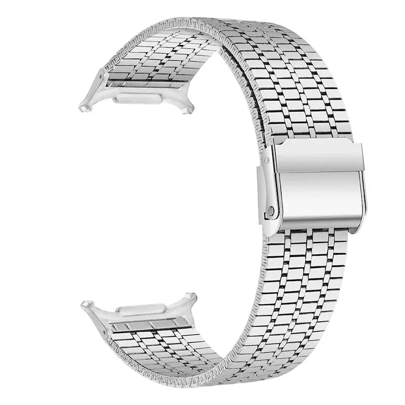 For Samsung Galaxy Watch 7 Ultra 47mm No Gaps Metal Strap galaxy watch 7ultra 47mm Watchband Curved end Bracelet Stainless Steel