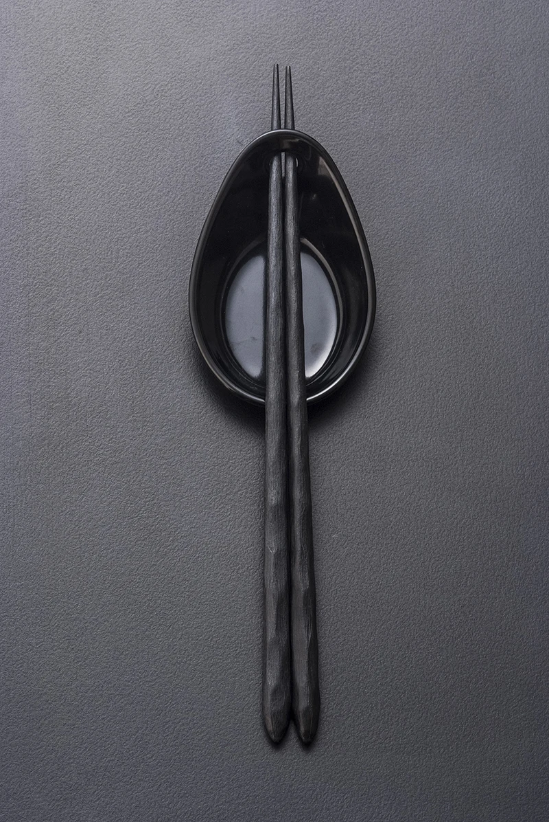 Sauce Dish With A Hole Melamine Material Plates  Melamine Chopsticks Serving White Plate