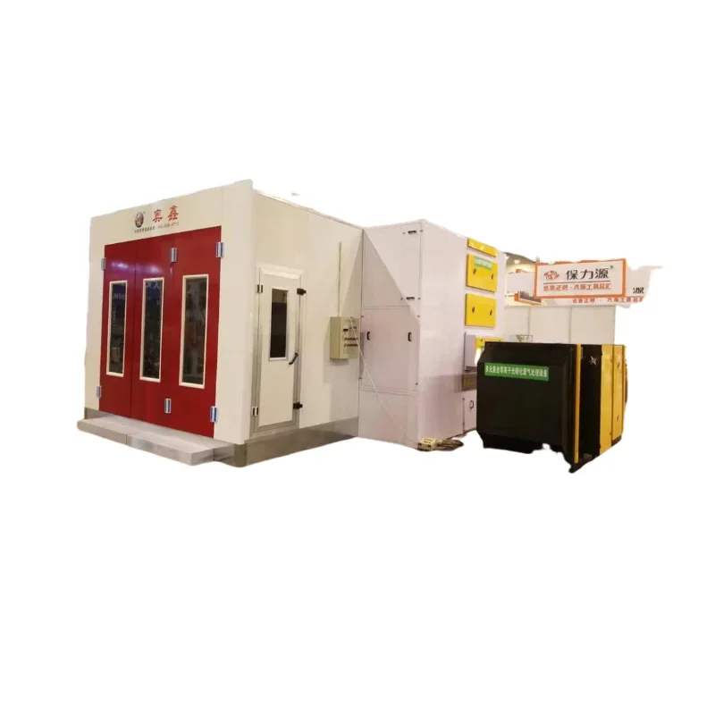 Portable Airbrush Spray Booth with LED Lighting and Diesel Burner Heating System for Painting and Baking