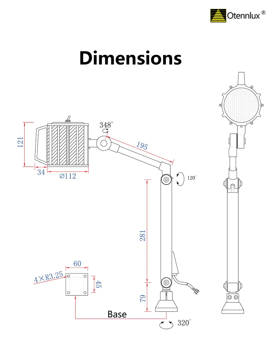 wholesale price IP 65 waterproof led machine work lamp for CNC tools