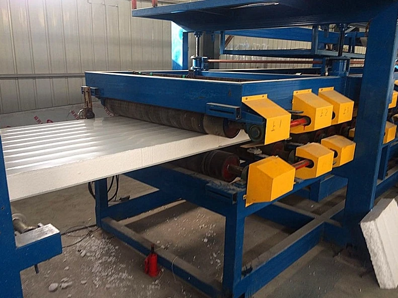 Customized Building Material Automatic 3D Tile Machinery EPS Foam Rock Wool Sandwich Panel Production Line