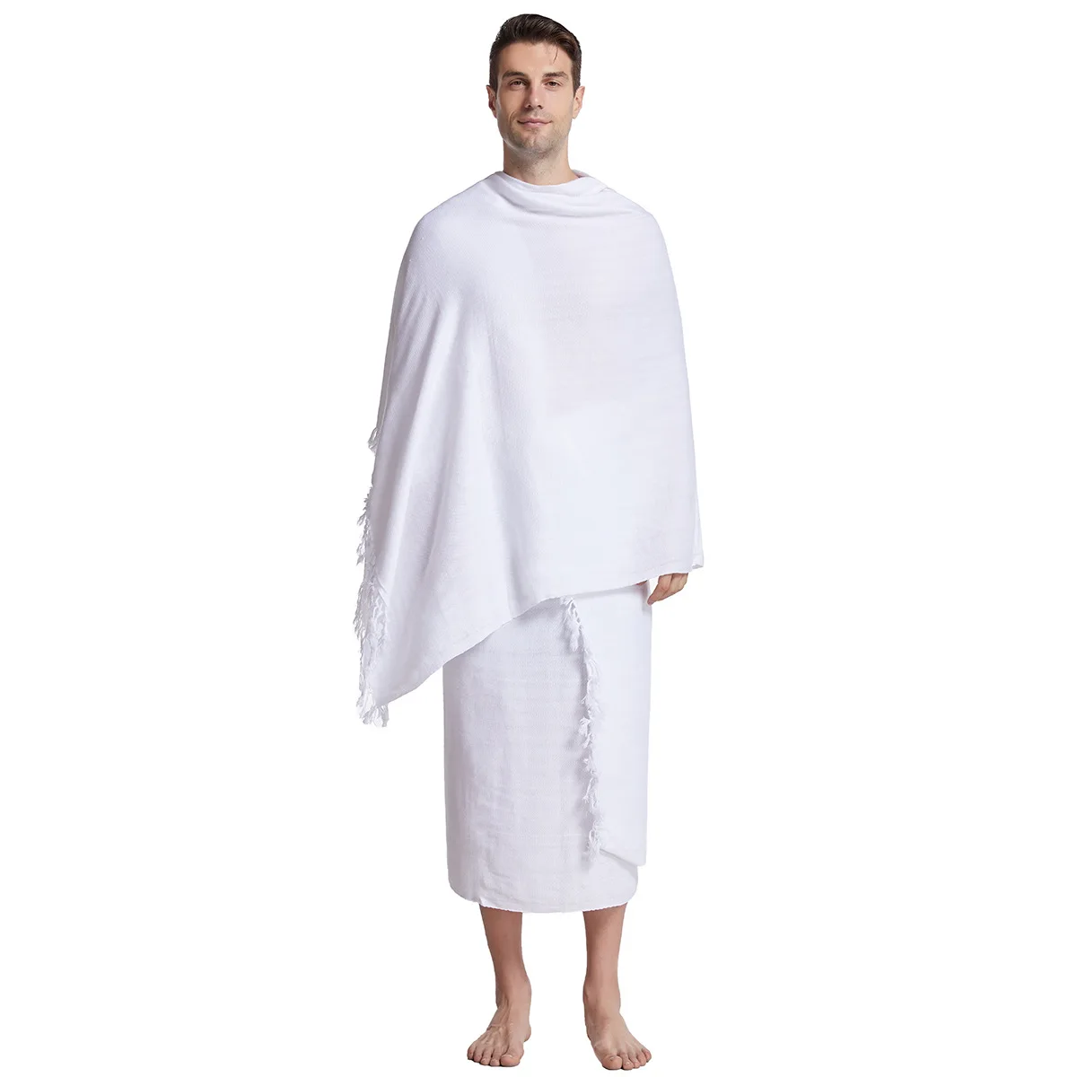 2023 hot sales High Quality Ihram Hajj And Umrah Towels Set Kain Ihram Muslim Men Microfiber Ihram Hajj Towel