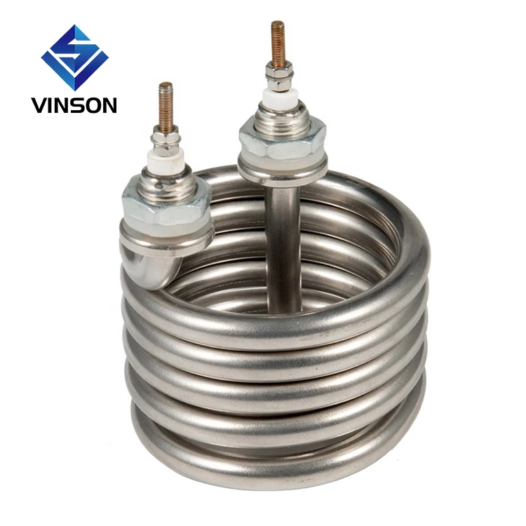 220v 600w 2000W  immersion tank electric coil tubular heater for water heating