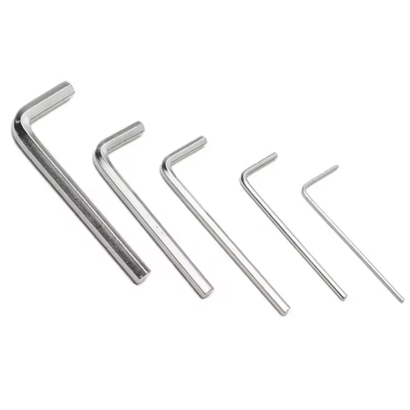 Cheap l-type hand tool 1.5mm 2mm 2.5mm 3mm 4mm 5mm sizes nickle plated carbon steel hex allen key wrench tools
