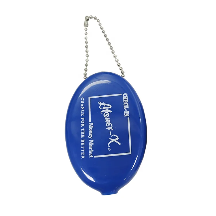 Hot sale service custom printing jelly change keychain silicone coin purse pvc pvc coin purse rubber coin purse for small change