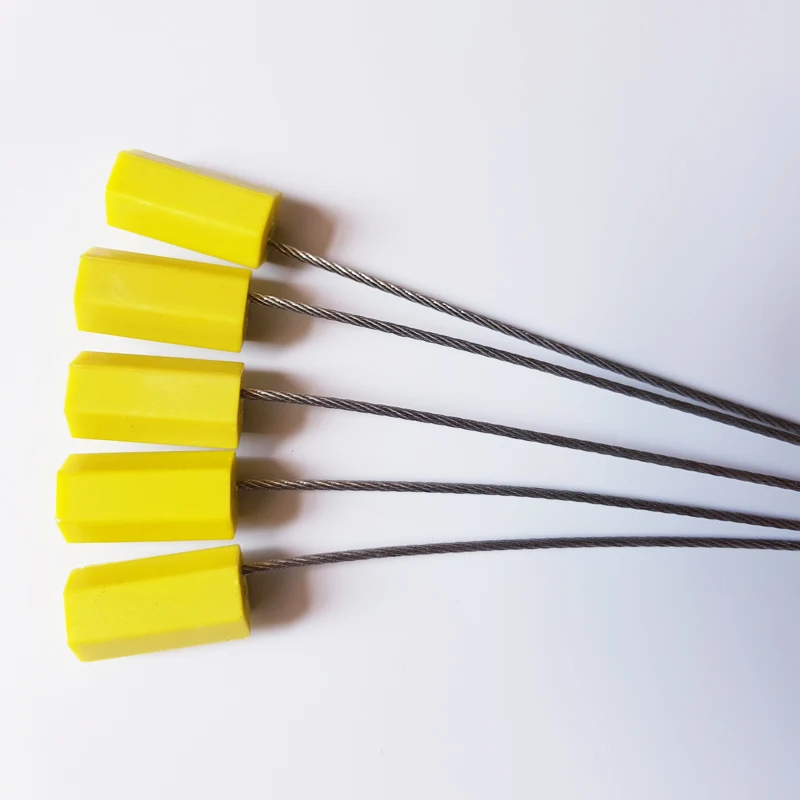 ABS cover hexagon shape numbered customized logo metal cable seal for milk tank and gas tank