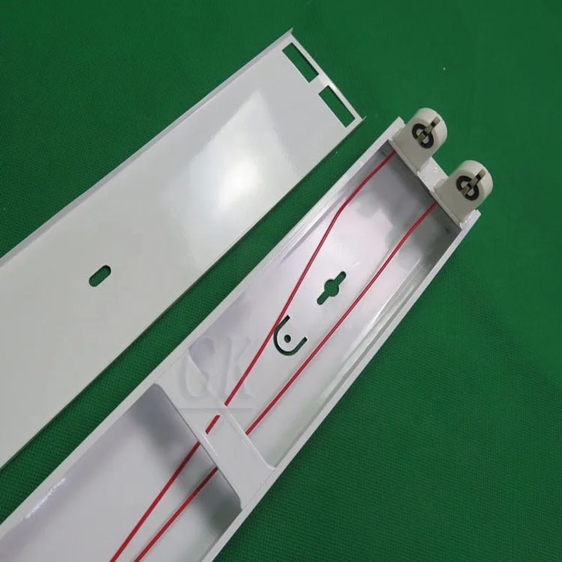 T8 light fixture Base 2ft 4ft Fluorescent t8 single double Tube Fixture iron 1.2m 0.9m oem odm customize T8 Batten Lights