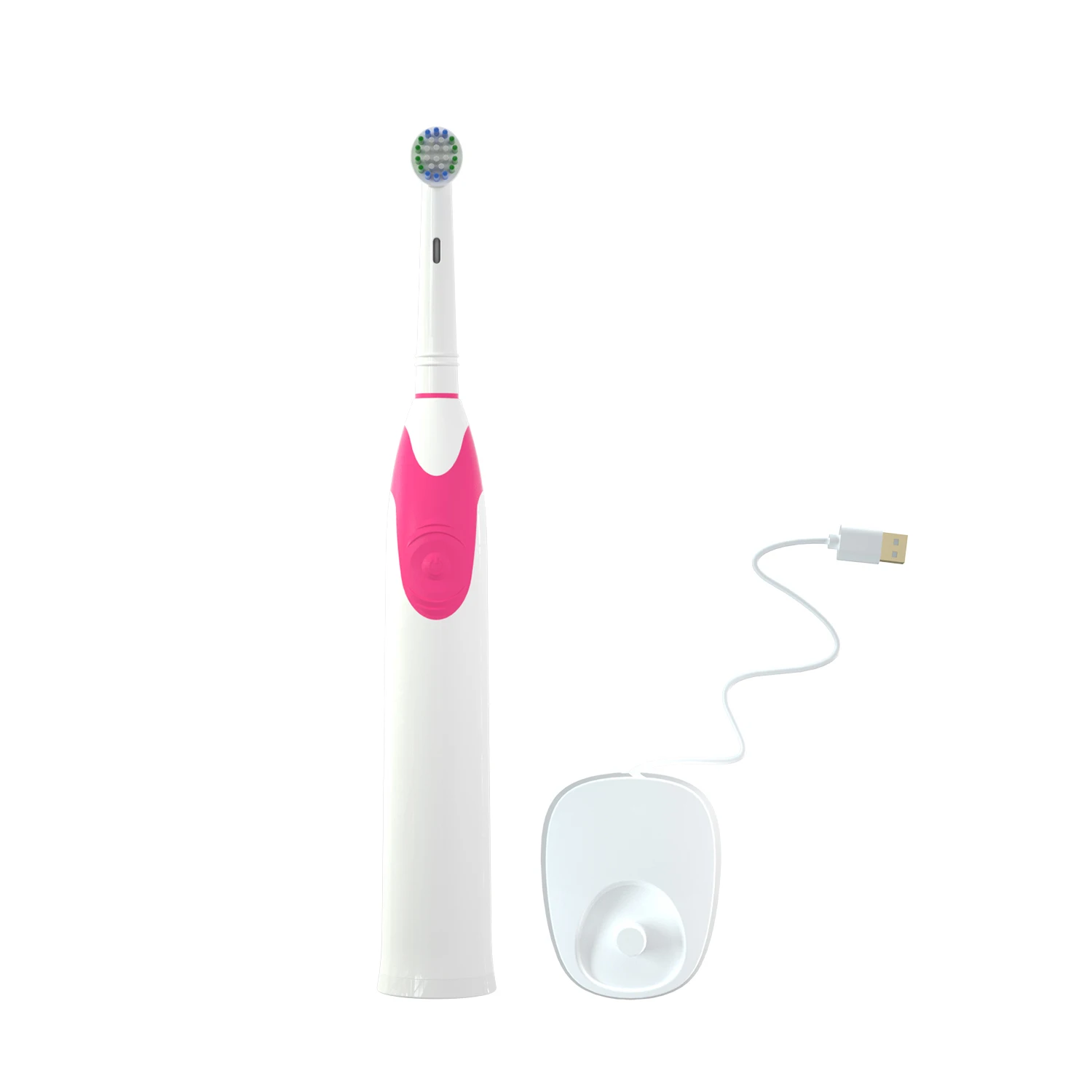 Электрическая зубная щетка для взрослых вращающаяся головка совместимая с роторной зубной щеткой B 3 режима очистки