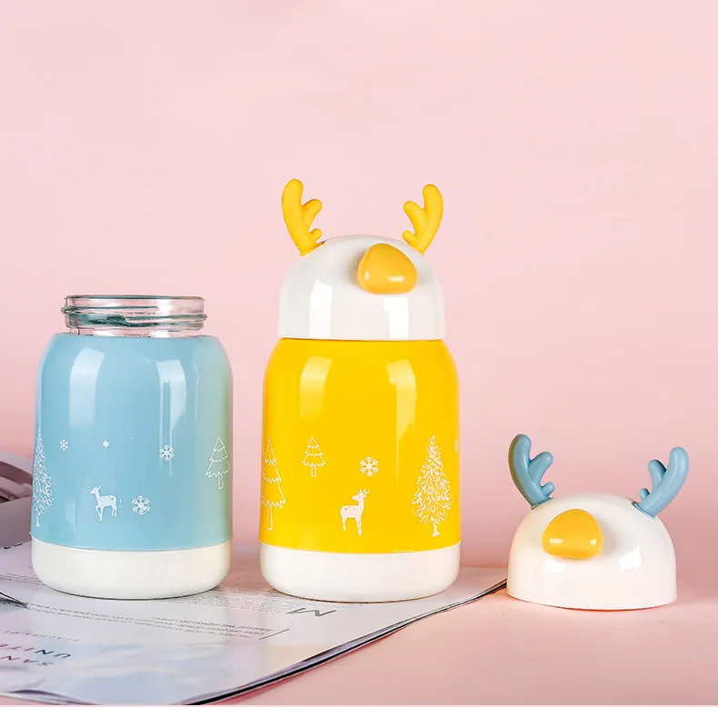 Cheap Glass Cup Coffee Elk Antlers Cups Drink Mug Tea Mugs Festival Gift Cup Christmas Mug