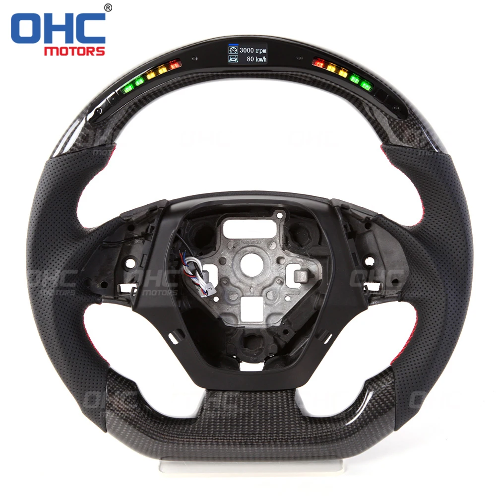 Led Performance Carbon Fiber Steering Wheel For Chevy Chevrolet Camaro Ss Steering Wheel 2016 2017 2018 2019 2020 OHC Motors