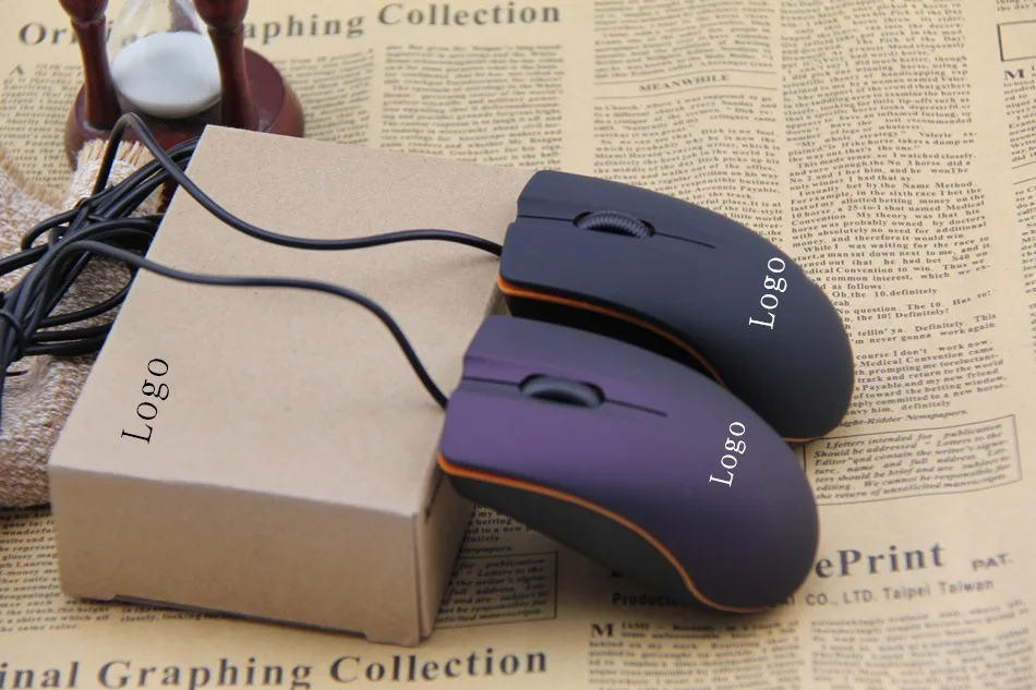 3D Wired USB Optical Mouse for Office, Promotion, OEM 1.2M cable for PC Laptop MacBook computer mouse