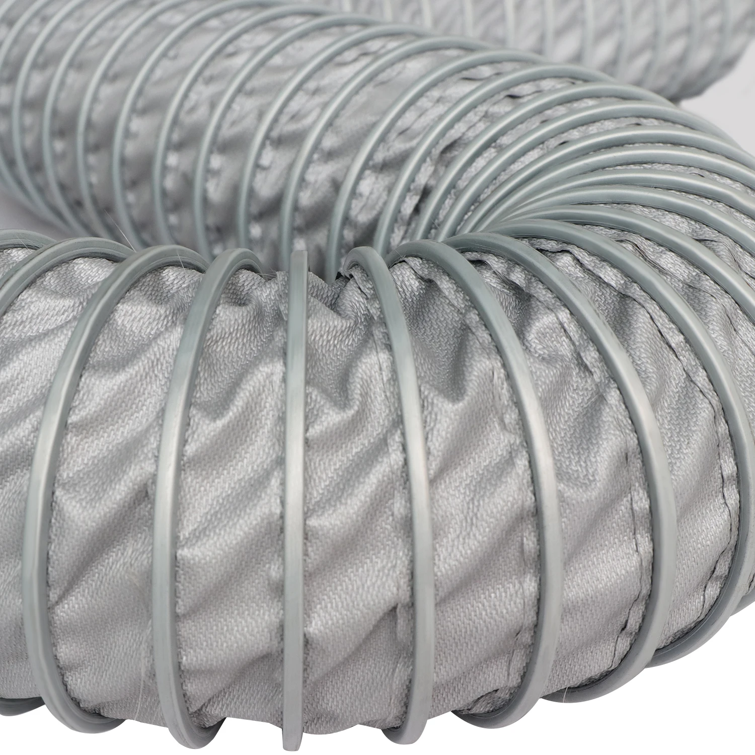 Flame Retardant Lightweight Heat Resistant Vapor Smoke Hot Air Suction Clamped High Temperature Air Duct