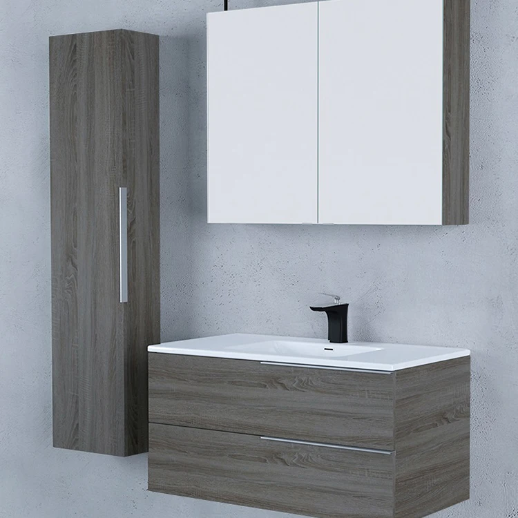 Wall Mounted Furniture Suit European Modern Vanity Bathroom Cabinet