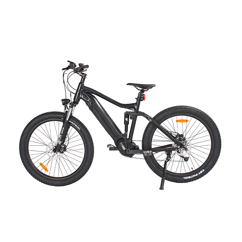 9 Speed 36V 48V 500W 1000W 14AH LCD display Full Suspension Hidden Battery Ebike Electric City Bike