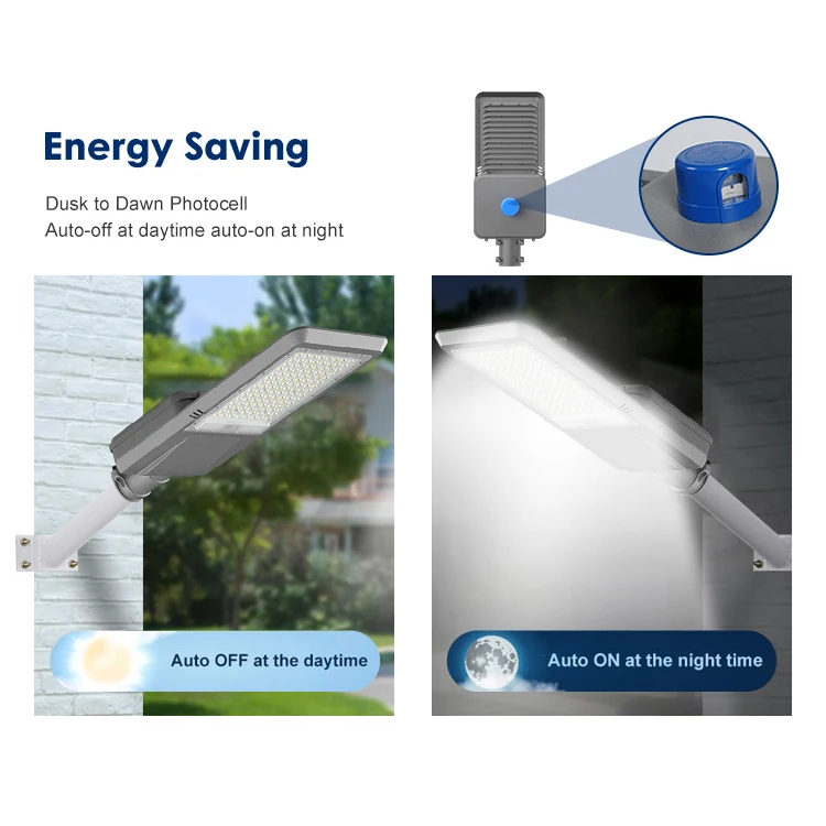 COVEDA Road Garden Lighting Waterproof Ip65 Outdoor Aluminum 50w 100w 150w 200w 300w Sensor Led Street Light