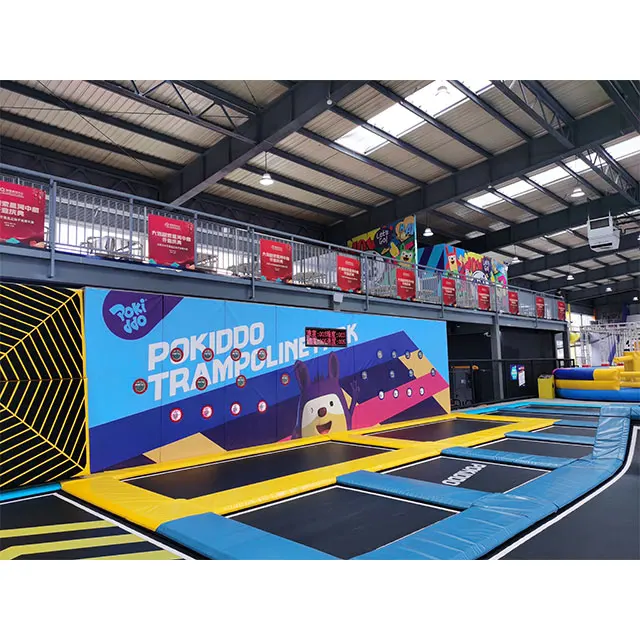 Pokiddo Customized Sports Large Indoor and Outdoor Trampoline Park Equipment  Tap Fun sky podsfor Kids and adults