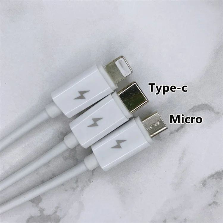 Wholesale Price Micro Type C Fast  Charging USB Data Cable For iPhone Samsung Itel Infinix Tecno Mobile Phone