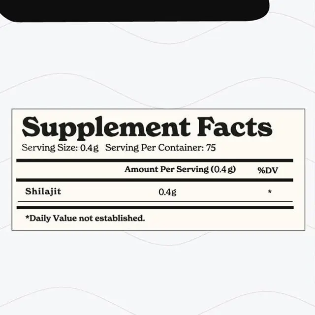 Высокоэффективная Смола Shilajit для мужчин и женщин повышение энергии иммунная поддержка 85 + микроэлементов 75% Fulvic Acid OEM/ODM