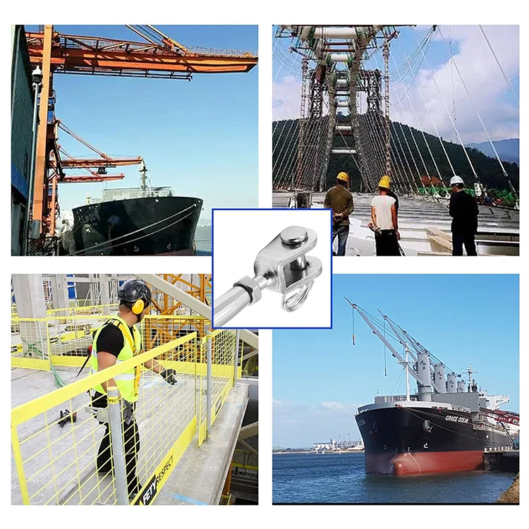 stainless steel closed body turnbuckle jaw and swage terminal