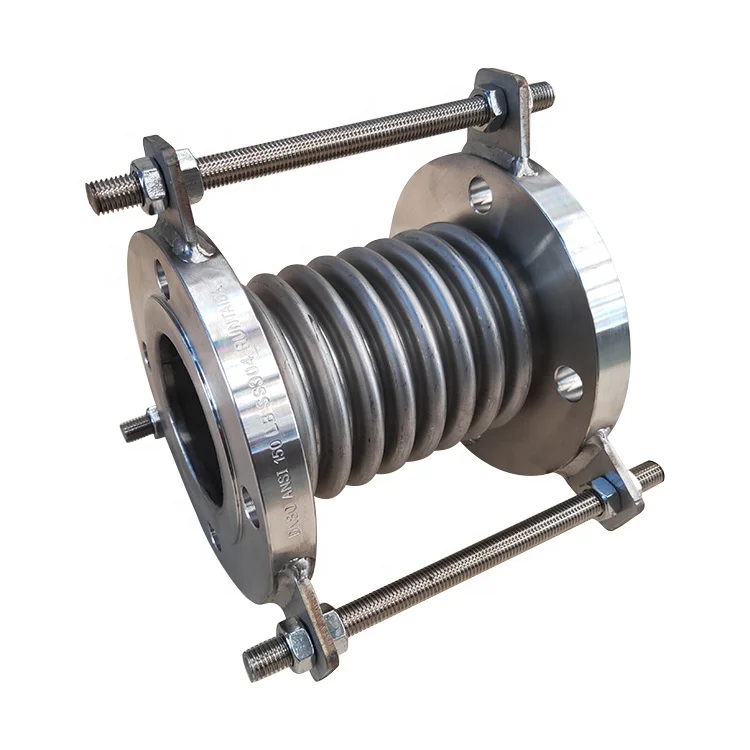 Flexible corrugated compensator welding connection metal stainless steel expansion bellow for gas