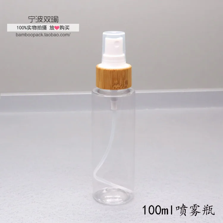 Standred plastic PET bottle  bamboo cap 24/410 mist perfume spray 24mm
