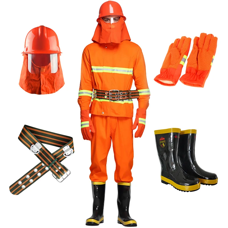 
DTE FFS-01 Classical 97 Model Fire Fighter 5-pieces full set Suit Waterproof fireproof flame retardant Factory direct supply 